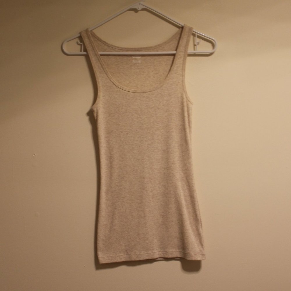 Old Navy Beige Fitted Tank Top S
